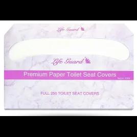 Toilet Seat Cover 14.5X17 IN Virgin Pulp White Half-Fold 250 Count/Pack 4 Packs/Case 1000 Count/Case