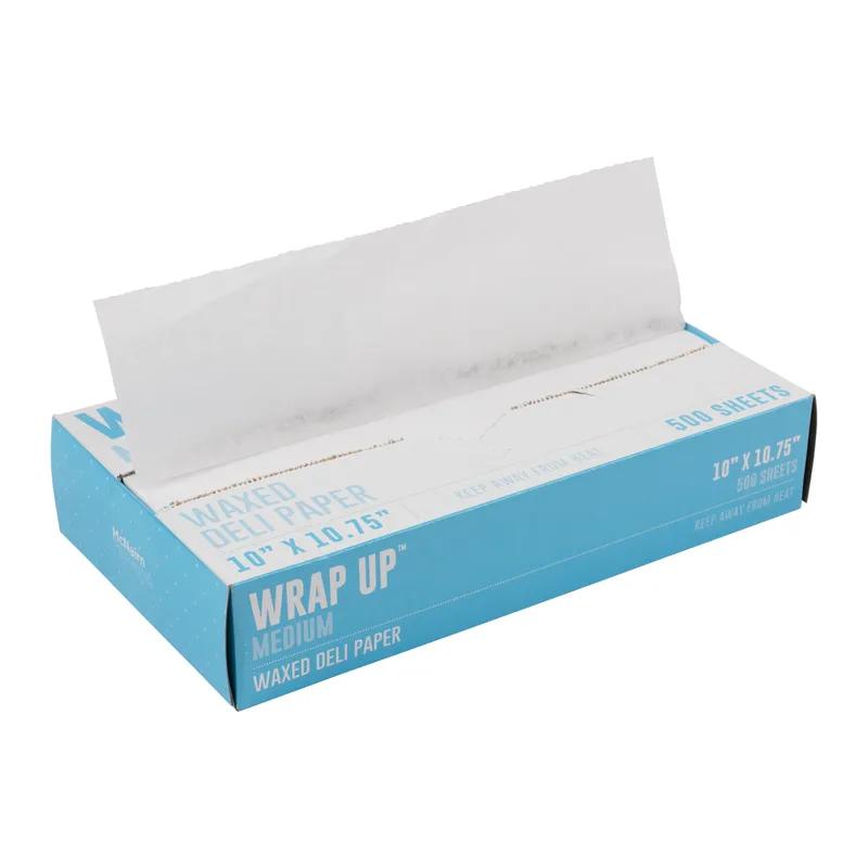 Sheet 10X10.75 IN Dry Wax Paper White 500 Sheets/Pack 12 Packs/Case 6000 Count/Case