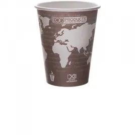 World Art Hot Cup 8 OZ Single Wall Poly-Coated Paper Multicolor 1000/Case