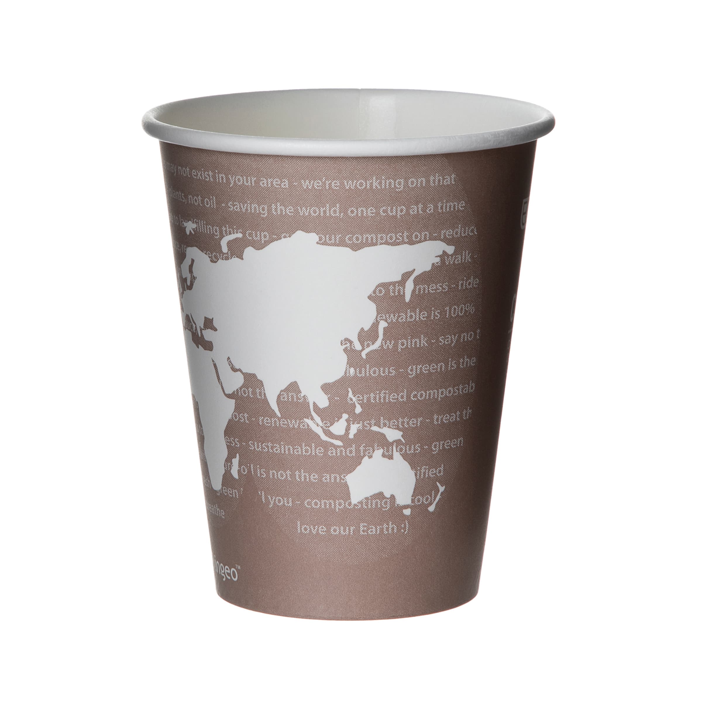 World Art Hot Cup 8 OZ Single Wall Poly-Coated Paper Multicolor 1000/Case