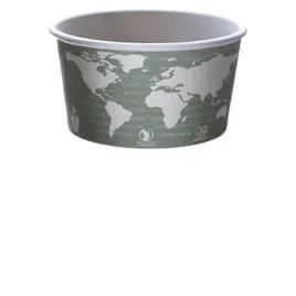 World Art Soup Food Container Base 12 OZ PLA Green Round 500/Case