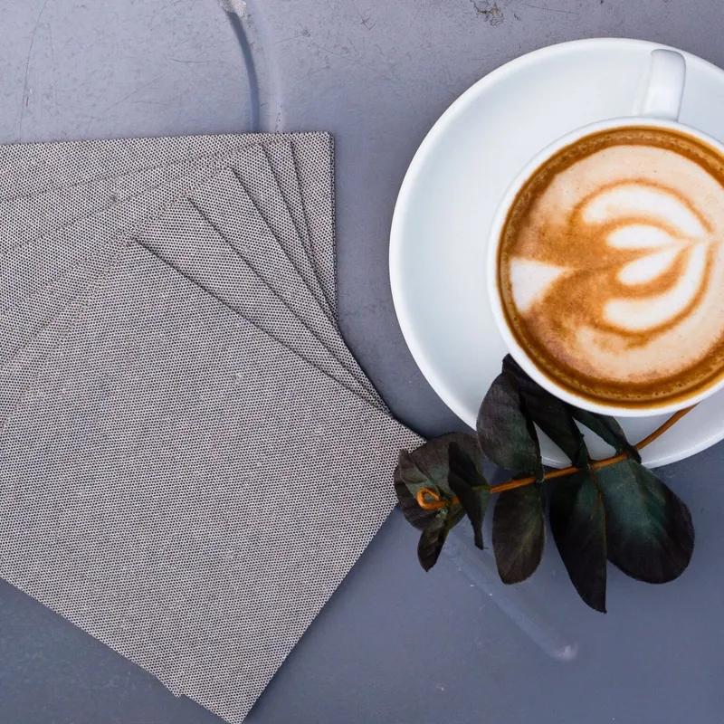 Nature’s Linen Dinner Napkins 17X12 IN Black Paper 1/6 Fold 600/Case