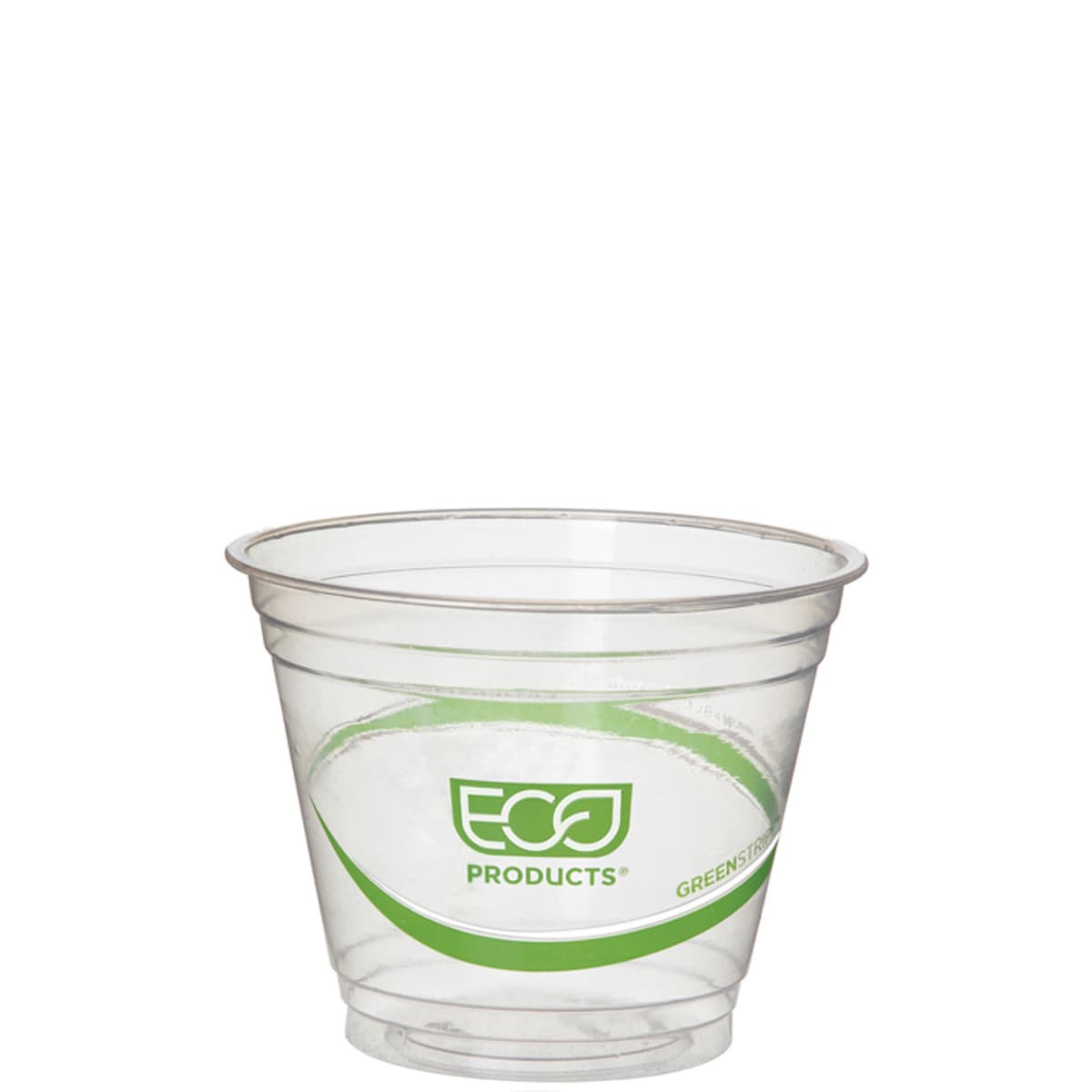 GreenStripe® Cold Cup Squat 9 OZ PLA Clear 1000/Case