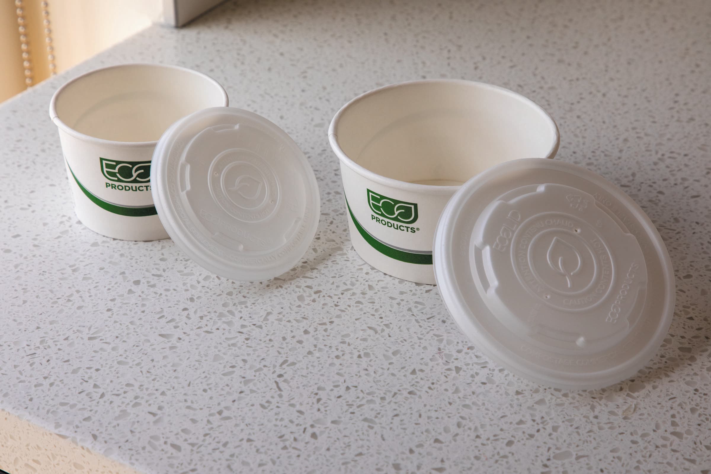 World Art Lid Flat PLA Translucent Round For 8-10 OZ Container 1000/Case