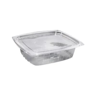 Deli Container Base & Lid Combo With Flat Lid 32 OZ PLA Clear Rectangle 200/Case