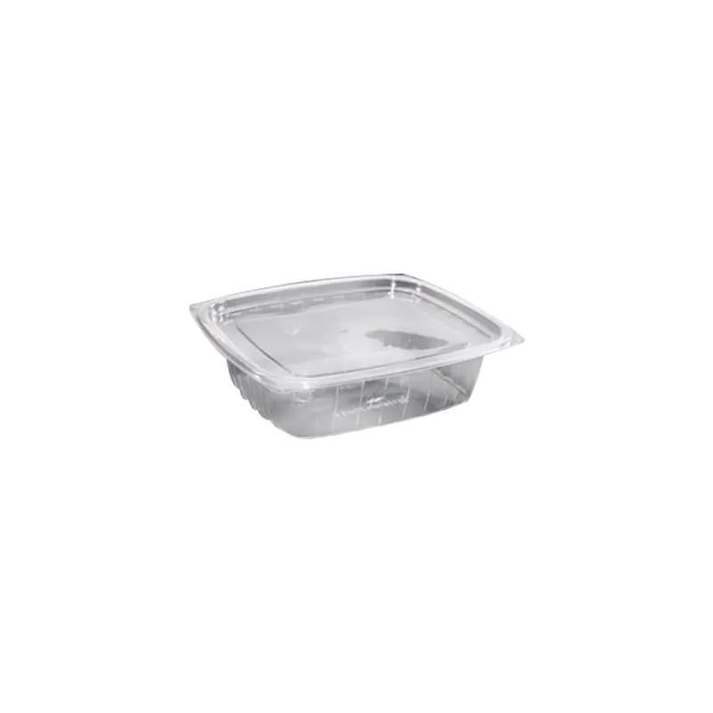 Deli Container Base & Lid Combo With Flat Lid 32 OZ PLA Clear Rectangle 200/Case