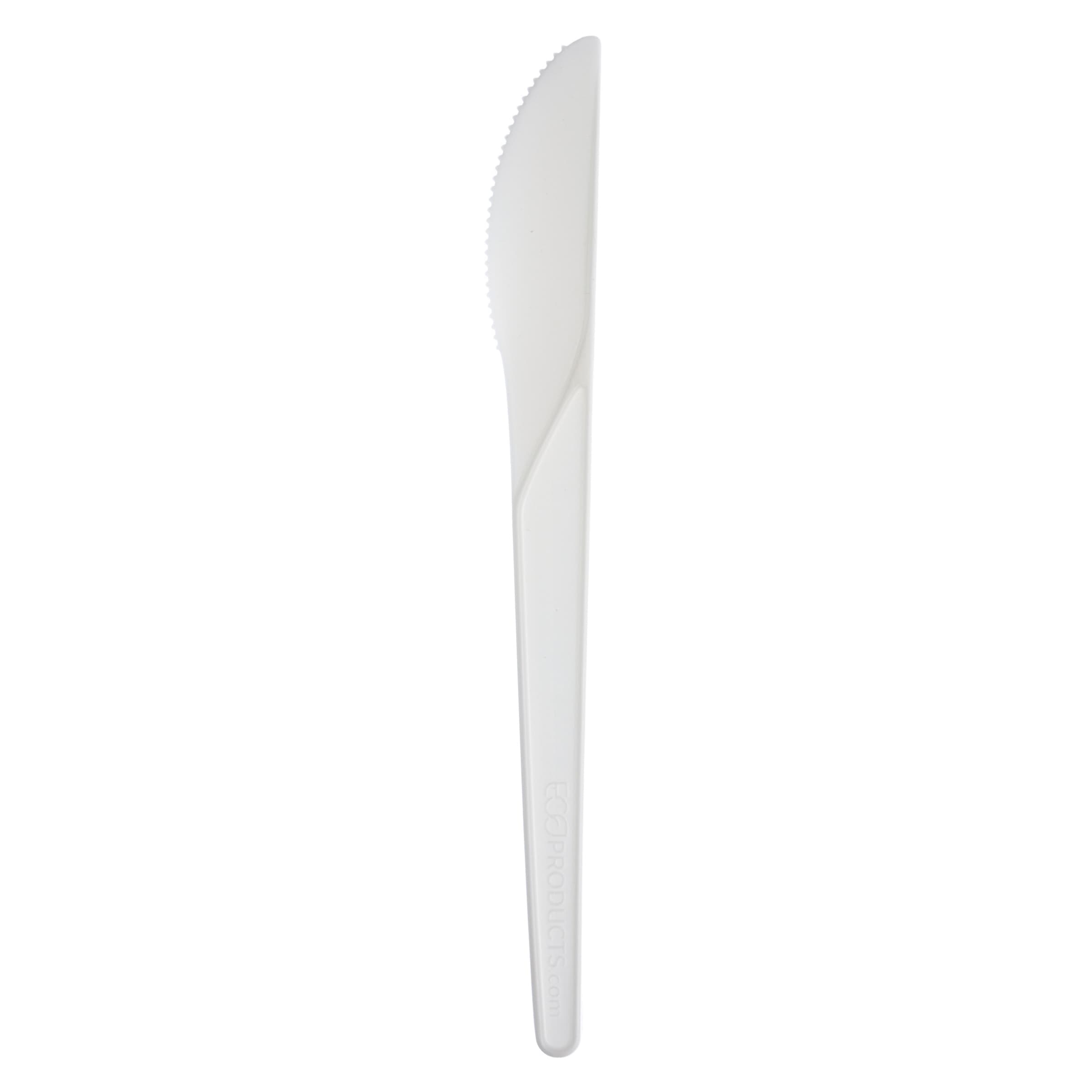 Plantware® Knife 6 IN PLA White Medium Weight 1000/Case