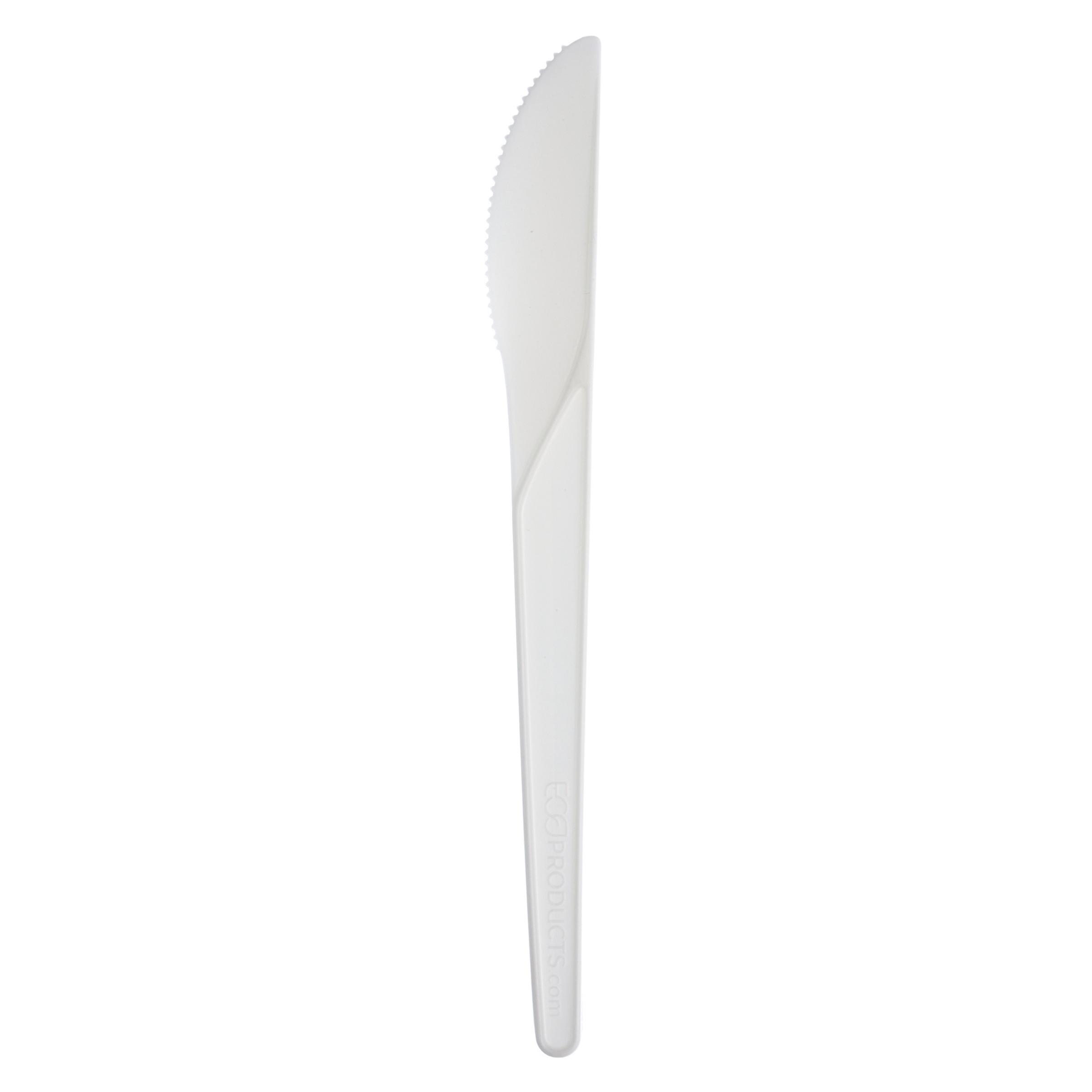 Plantware® Knife 6 IN PLA White Medium Weight 1000/Case