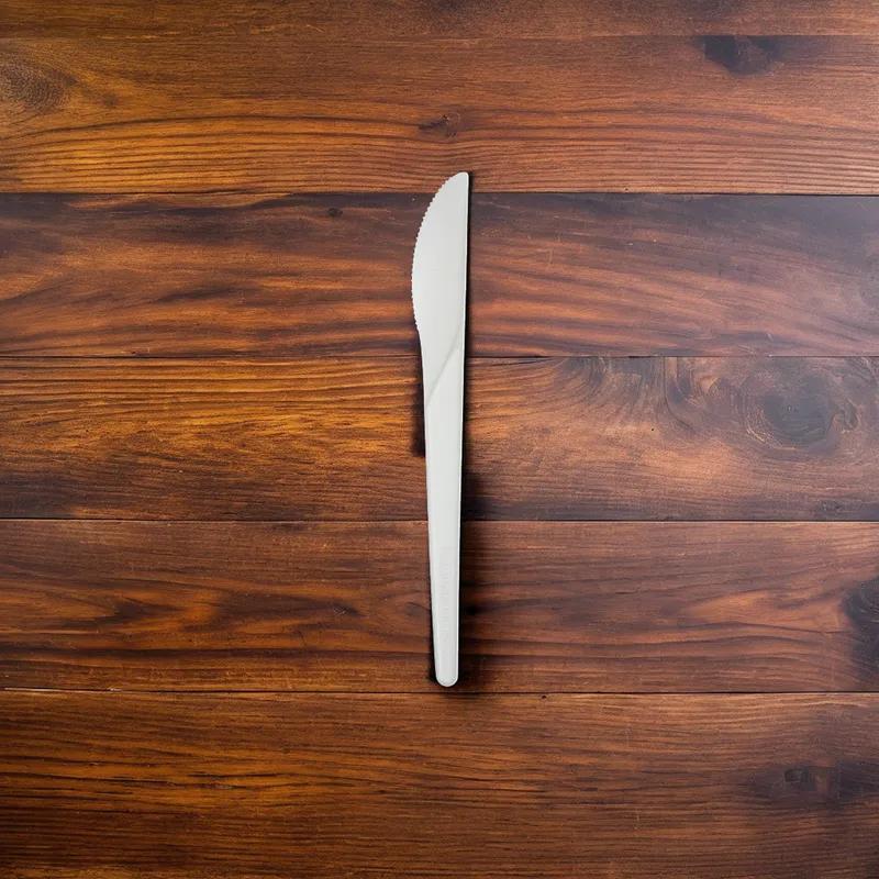 Plantware® Knife 6 IN PLA White Medium Weight 1000/Case