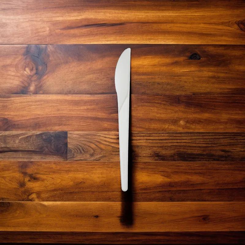 Plantware® Knife 6 IN PLA White Medium Weight 1000/Case