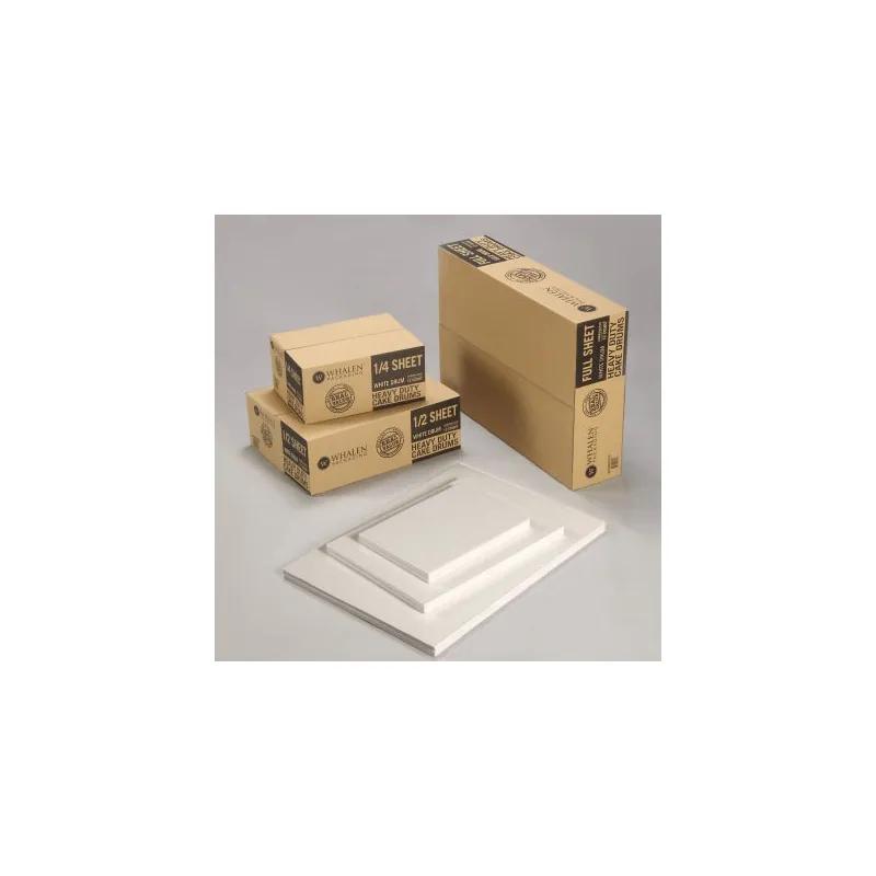 Cake Pad 1/2 Size Corrugated Cardboard White Single Wall 100/Case