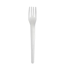 Fork 6 IN PLA White Medium Weight 1000/Case
