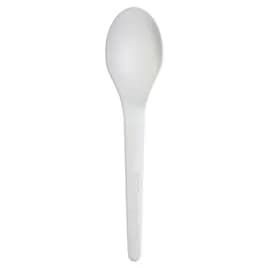 Plantware® Spoon 6 IN PLA White Medium Weight 1000/Case