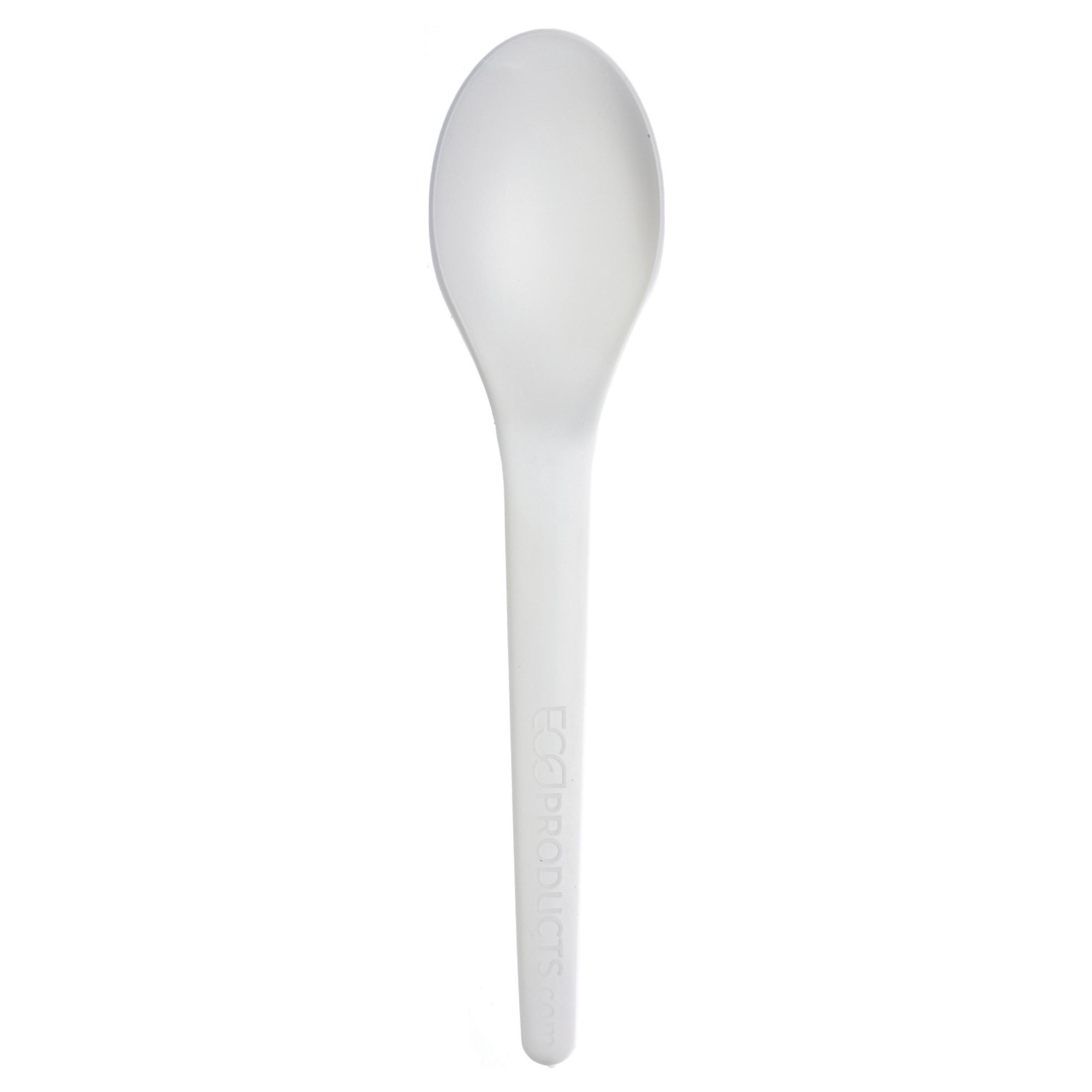 Plantware® Spoon 6 IN PLA White Medium Weight 1000/Case