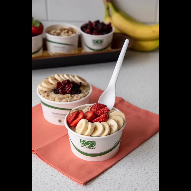 Plantware® Spoon 6 IN PLA White Medium Weight 1000/Case