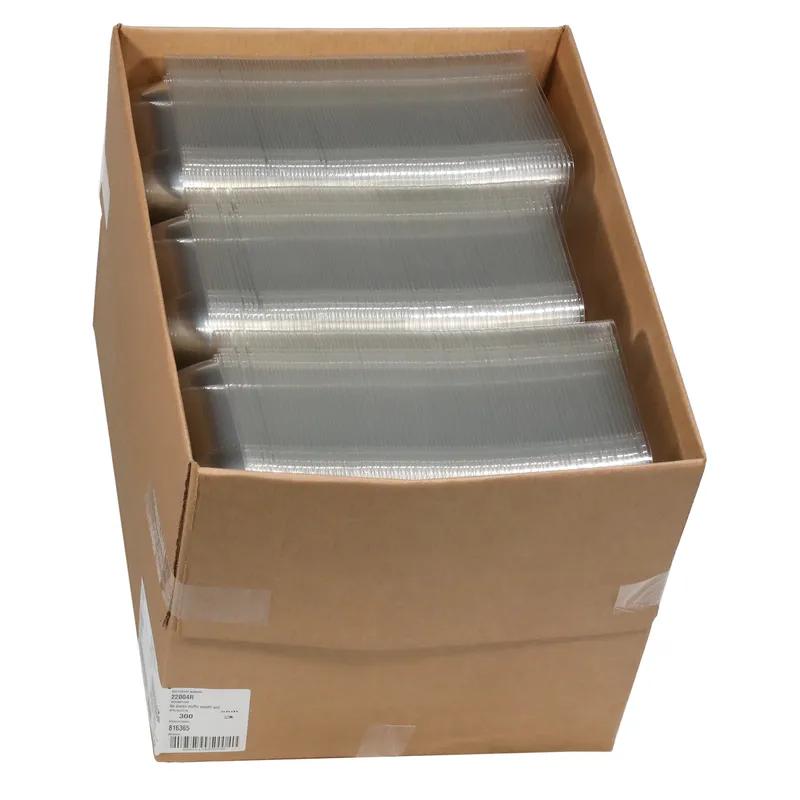 Muffin Cupcake Hinged Container Jumbo 7.5X8X3 IN 4 Compartment PET Clear 300/Case