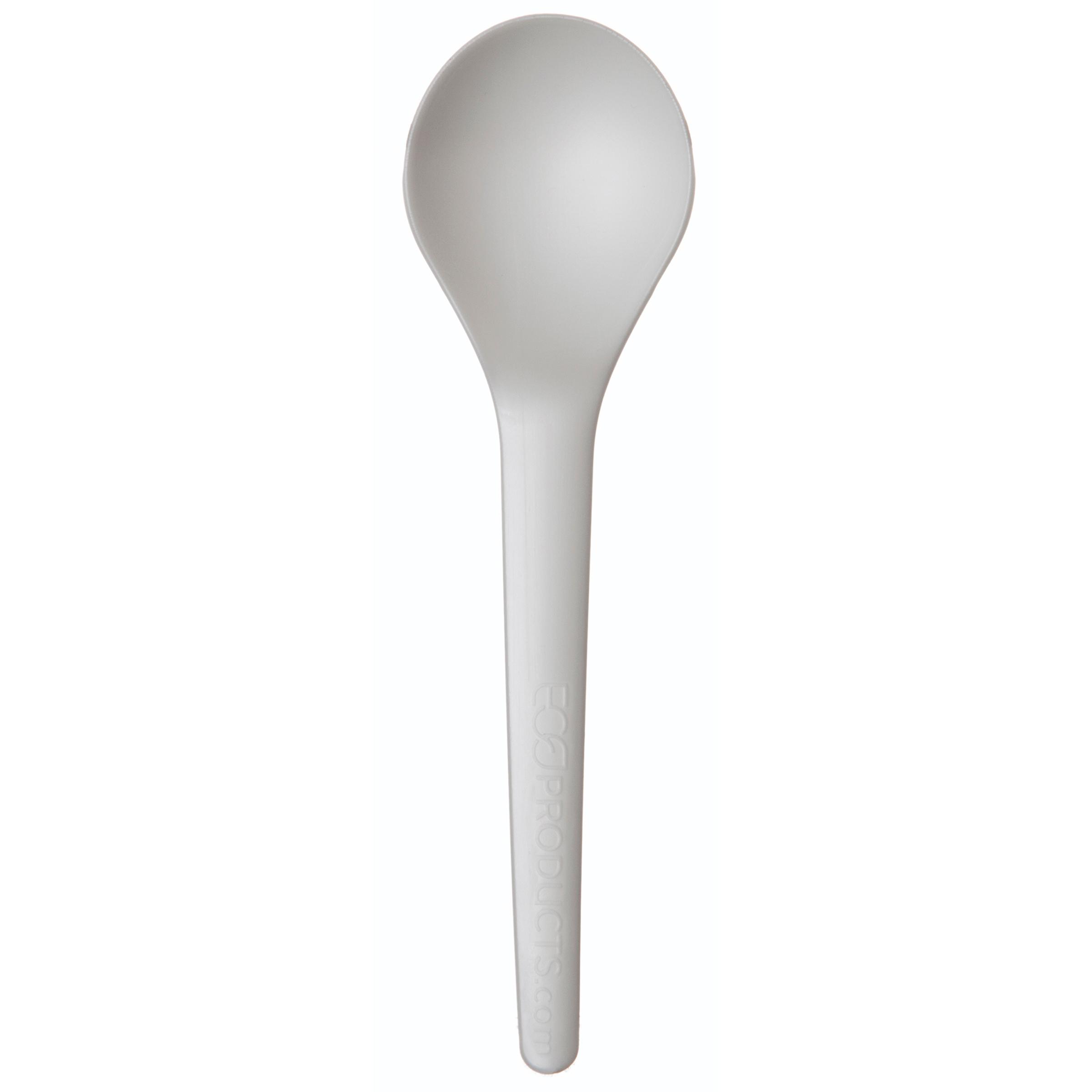 Plantware® Soup Spoon 6 IN PLA White 1000/Case