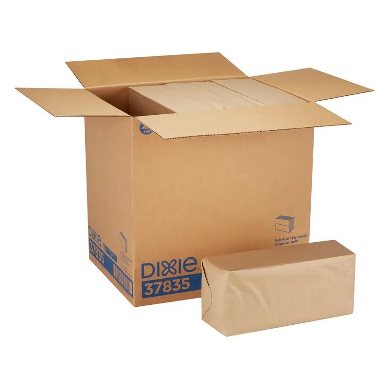 Dixie® Dispenser Napkins 12X13 IN Kraft Paper 1PLY 1/6 Fold Refill 600 Count/Pack 12 Packs/Case 7200 Count/Case