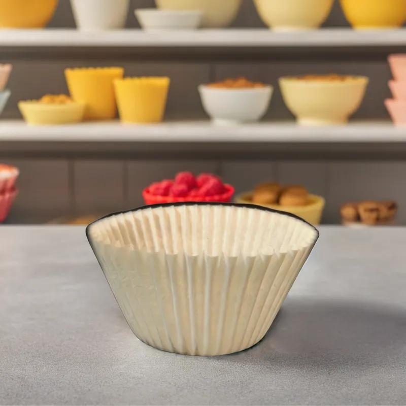 Baking Cup 4.75X1.375X2 IN Paper White 600 Count/Pack 20 Packs/Case 12000 Count/Case