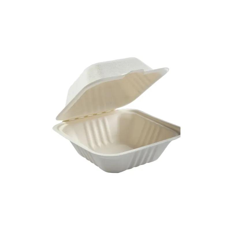 Victoria Bay Take-Out Container Hinged 6X6X3 IN Sugarcane 200/Case