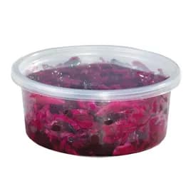 HomeFresh® Deli Container Base 8 OZ PP Clear Round Leak Resistant 500/Case