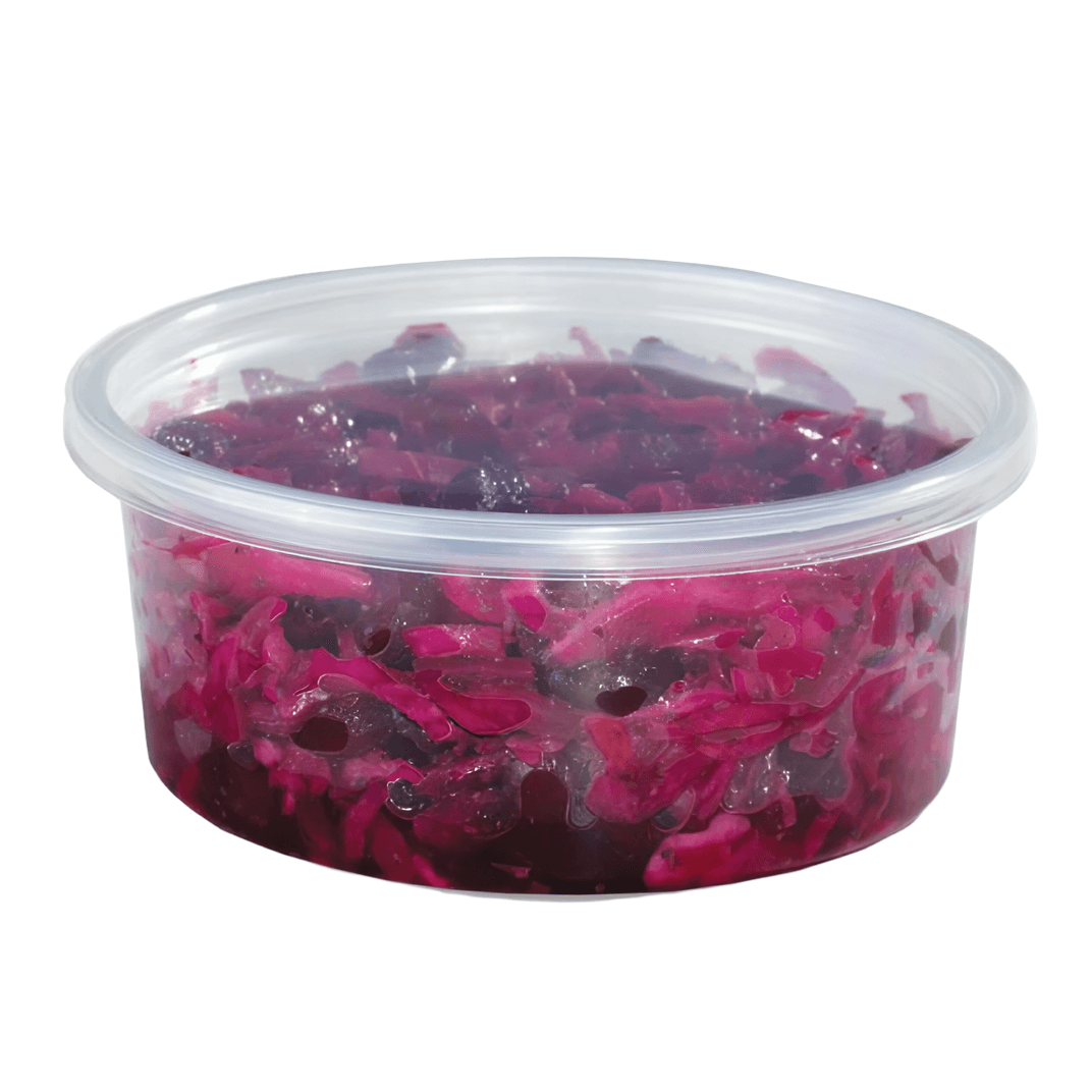 HomeFresh® Deli Container Base 8 OZ PP Clear Round Leak Resistant 500/Case