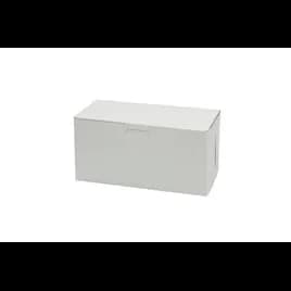 Bakery Box 8X4X4 IN Paperboard White Corner Lock 1-Piece 200/Case