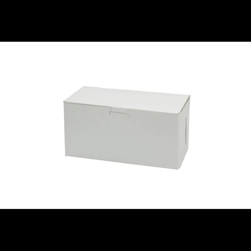 Bakery Box 8X4X4 IN Paperboard White Corner Lock 1-Piece 200/Case