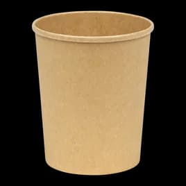 Soup Food Container Base 32 OZ Paperboard Kraft Leak Resistant 500/Case