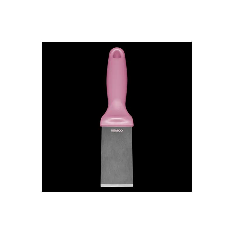 Scraper 1X1.5X8.9 IN Polypropylene (PP) Stainless Steel Pink 1/Each