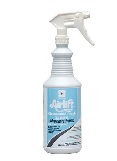 Airlift® Clothesline Fresh® Linen Air Freshener Clear RTU 1 QT 12/Case
