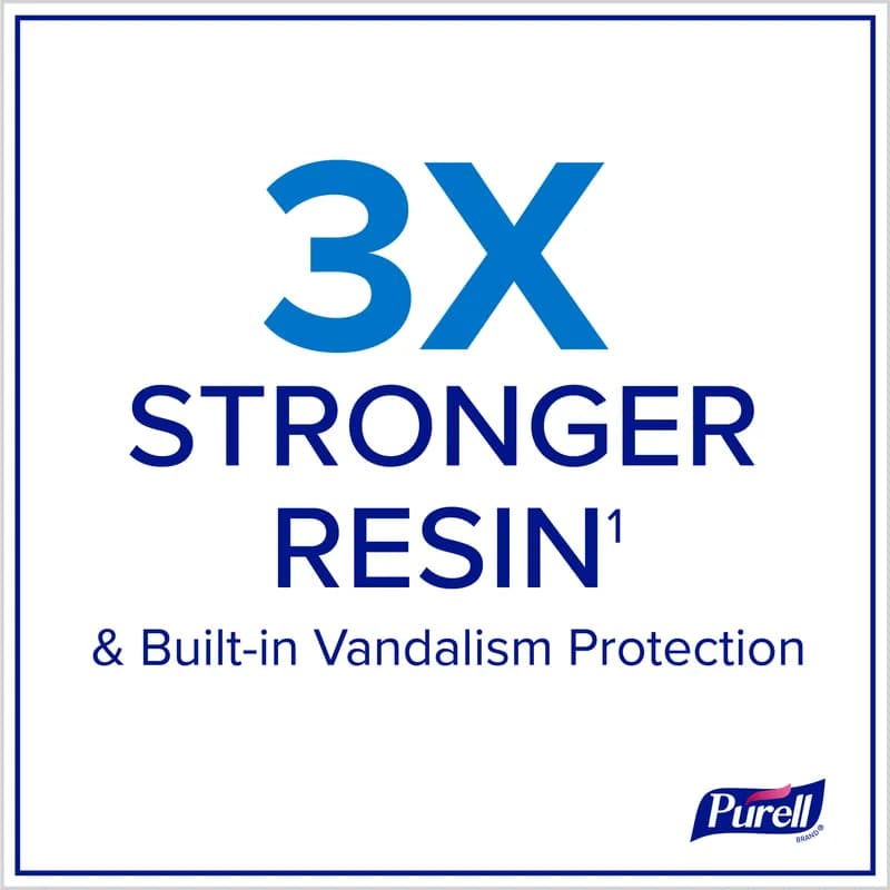 Purell® Hand Sanitizer Dispenser 1250 mL Black Resin Wall Mount Push Lever Weatherproof Lockable For CS4 AWD 1/Each