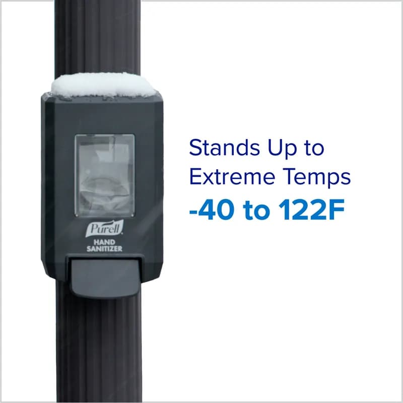 Purell® Hand Sanitizer Dispenser 1250 mL Black Resin Wall Mount Push Lever Weatherproof Lockable For CS4 AWD 1/Each