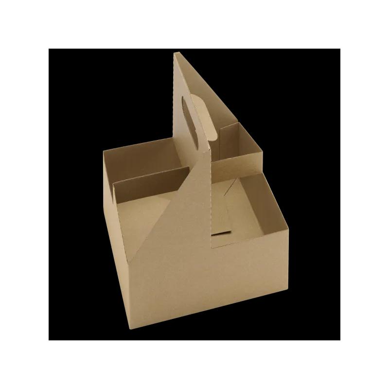 Cup Carrier 4 Compartment For 12-32 OZ With Handle 200/Case