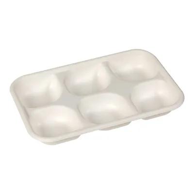 Strawberry Berry Basket Hinged 6 Compartment Molded Fiber 400/Case