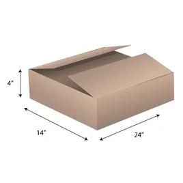Regular Slotted Container (RSC) 24X14X4 IN Kraft Corrugated Cardboard 32ECT 1/Each