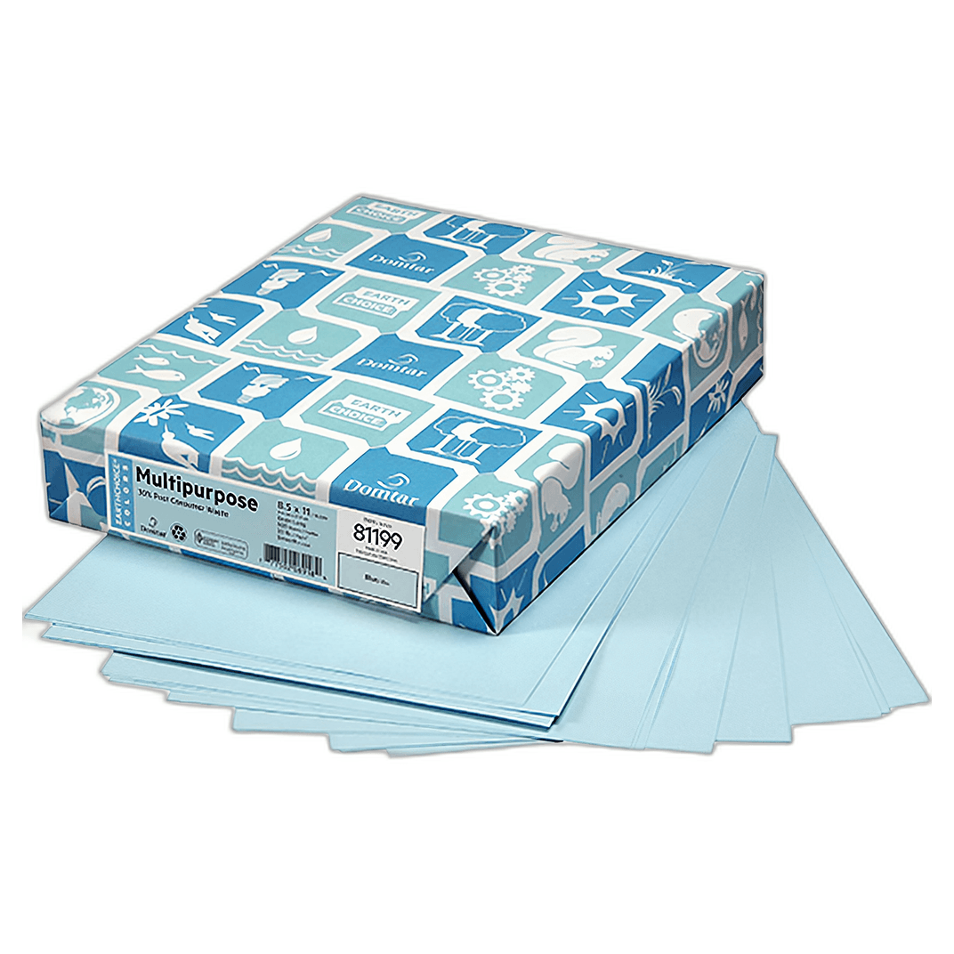 Earthchoice Copy Paper 8.5X11 IN Blue 500/Ream