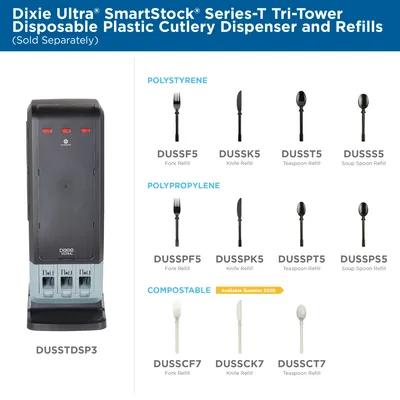 Dixie® Ultra SmartStock® Fork PS Black Medium Weight 960/Pack