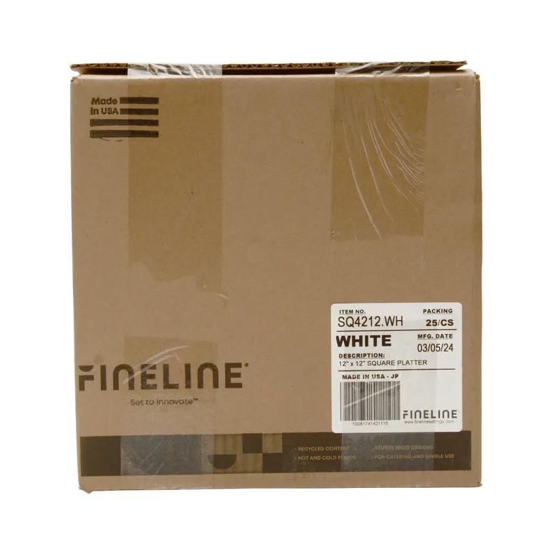 Serving Tray 12X12 IN White Square 25/Case