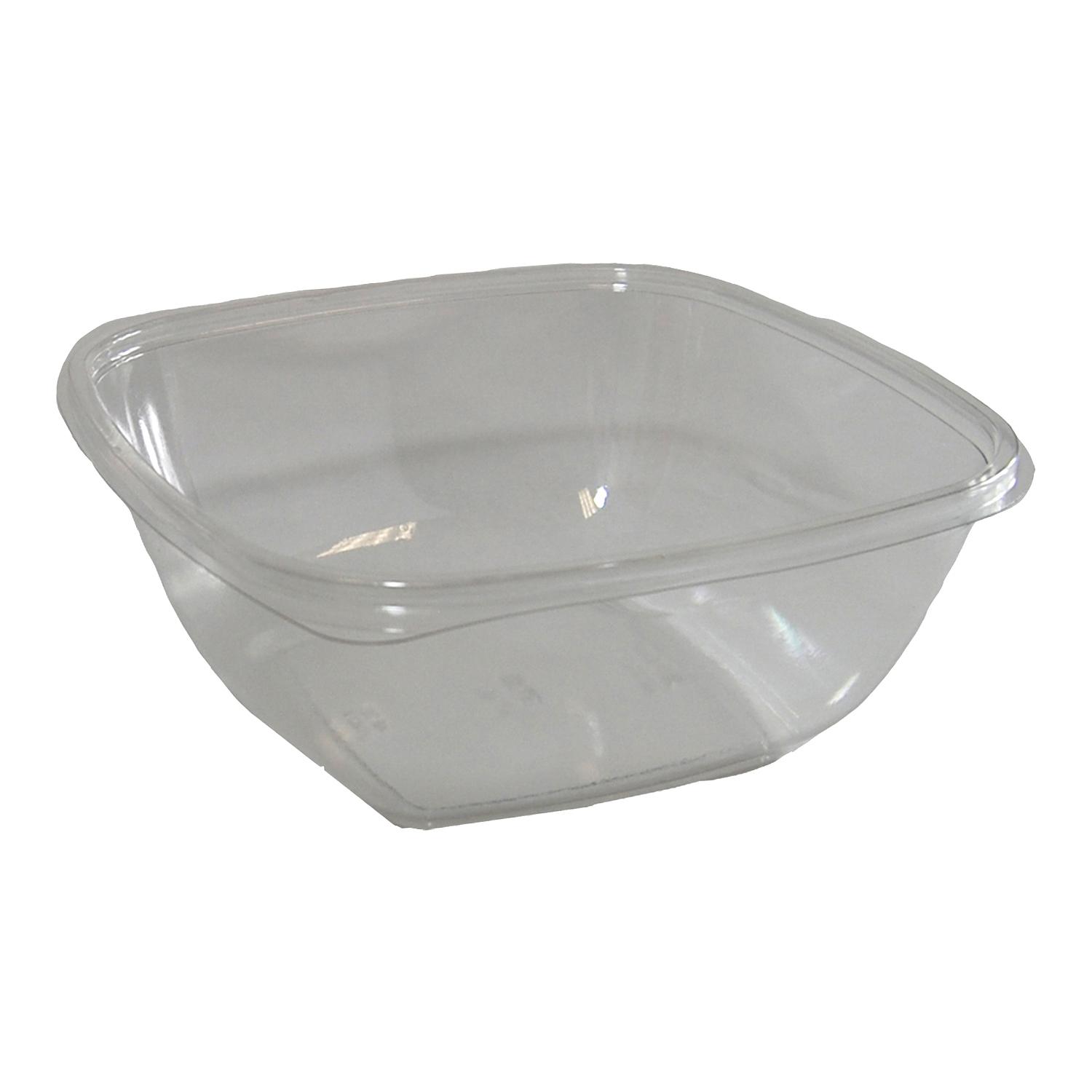 Bowl 48 OZ PET Clear Square 300/Case