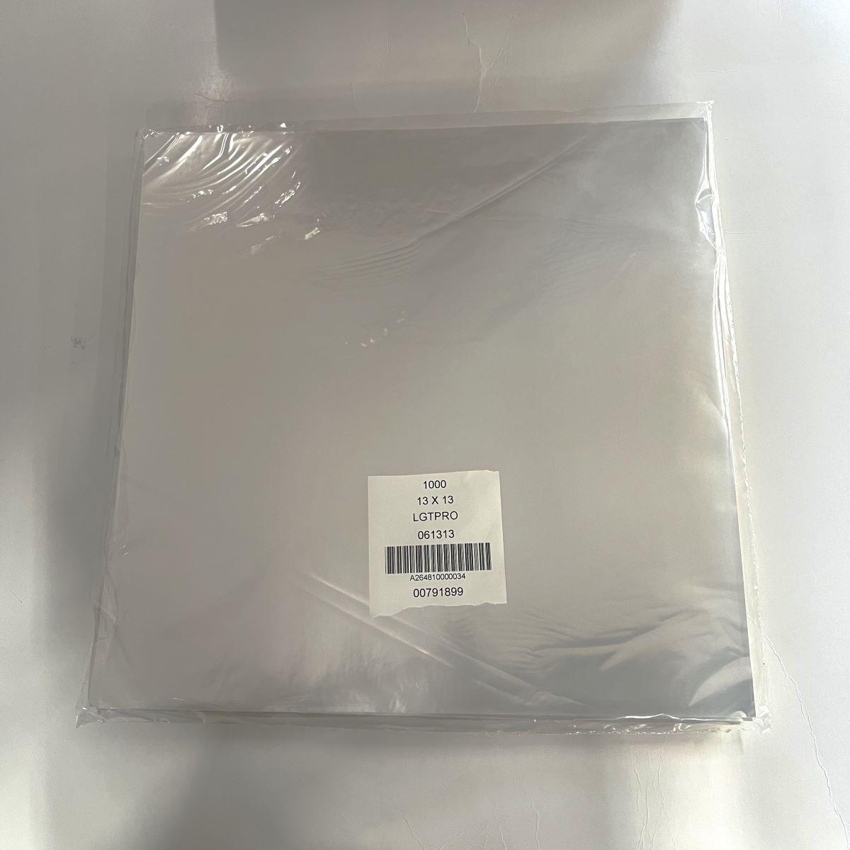 Multi-Purpose Sheet 13X13 IN Cellophane BOPP 70 Gauge 1000/Pack