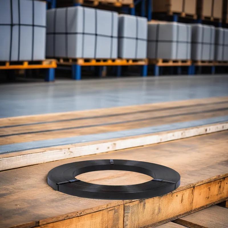 Strapping 0.5X0.020 IN Black Steel Regular 12/Roll
