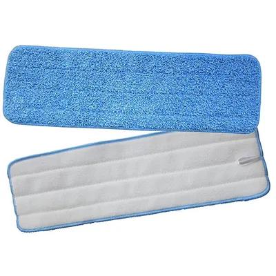 Cleaning Pad 18X5 IN Blue Microfiber Launderable 1/Each