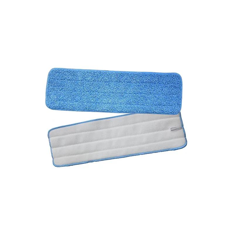 Cleaning Pad 18X5 IN Blue Microfiber Launderable 1/Each