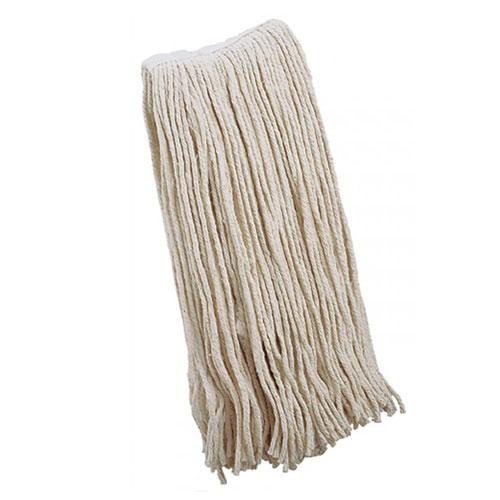 Wet Mop 16 OZ White Cotton 4PLY Cut End Narrow Headband 1/Each
