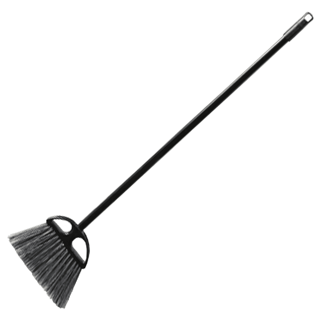 Lobby Broom Black Plastic 1/Each