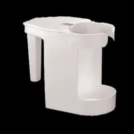 Toilet Bowl Brush & Caddy 1 QT White 1/Each