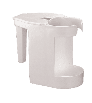 Toilet Bowl Brush & Caddy 1 QT White 1/Each