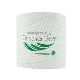 von Drehle Feather Soft® Toilet Paper & Tissue Roll 4.5X4.5 IN 187.5 FT 2PLY 96/Case