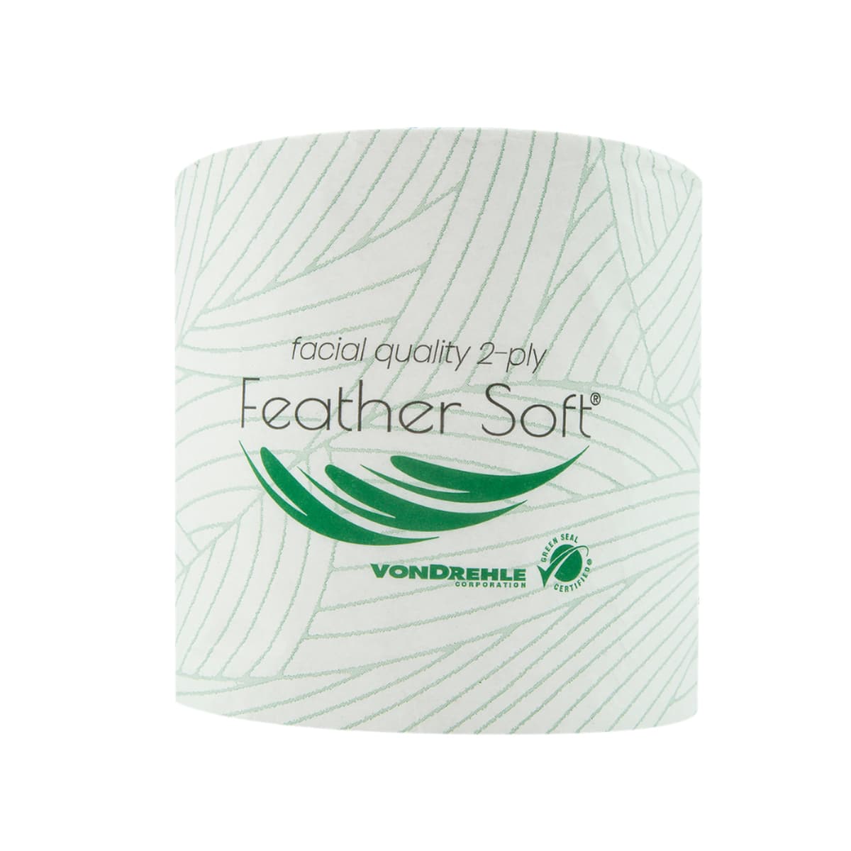 von Drehle Feather Soft® Toilet Paper & Tissue Roll 4.5X4.5 IN 187.5 FT 2PLY 96/Case